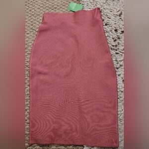 WOW Couture Bandage Pink Pencil Skirt